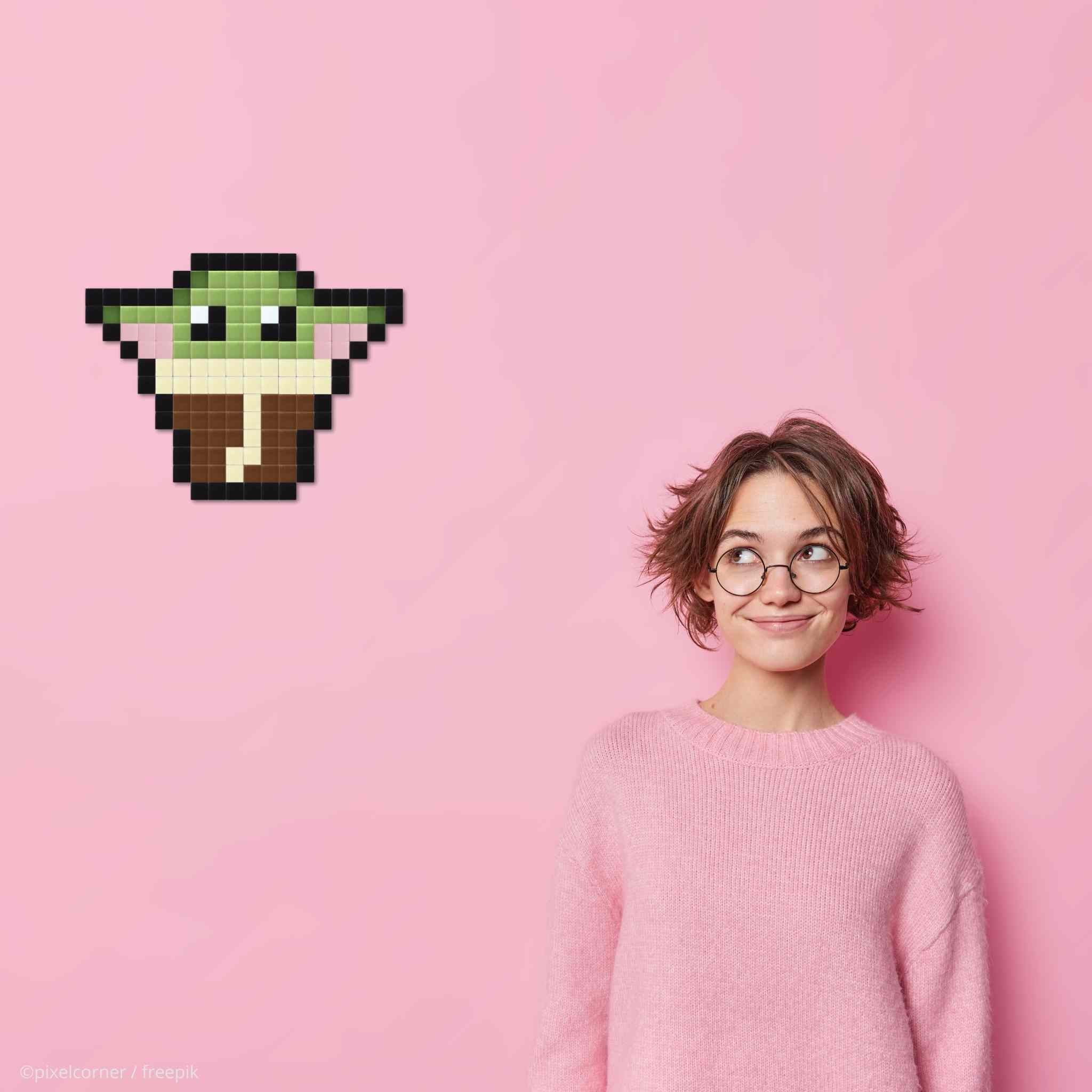 Pixel Art Kit "Baba Yodi" par Pixel Corner - Kits de loisirs créatifs