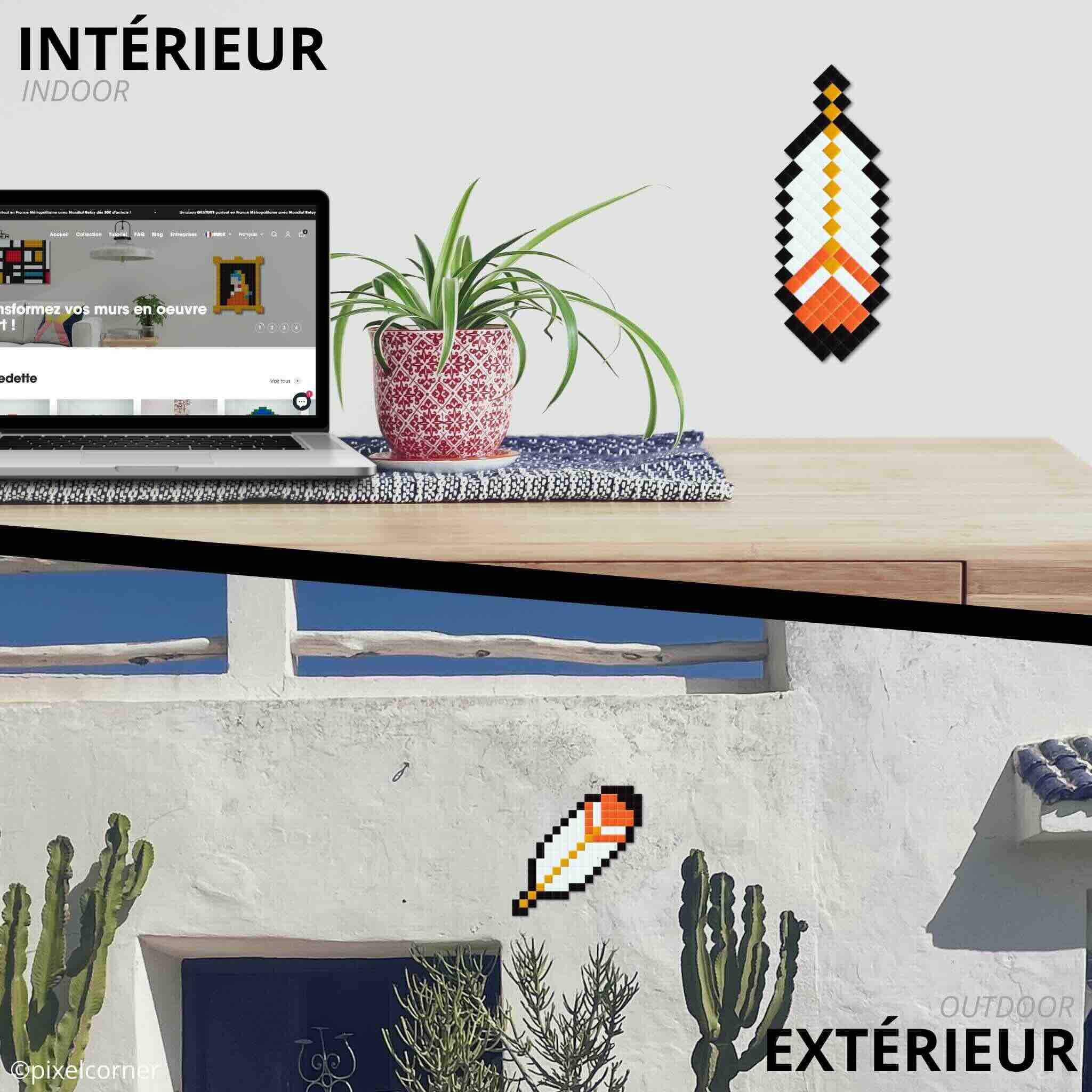 Pixel Art Kit "Feather" par Pixel Corner - Kits de loisirs créatifs