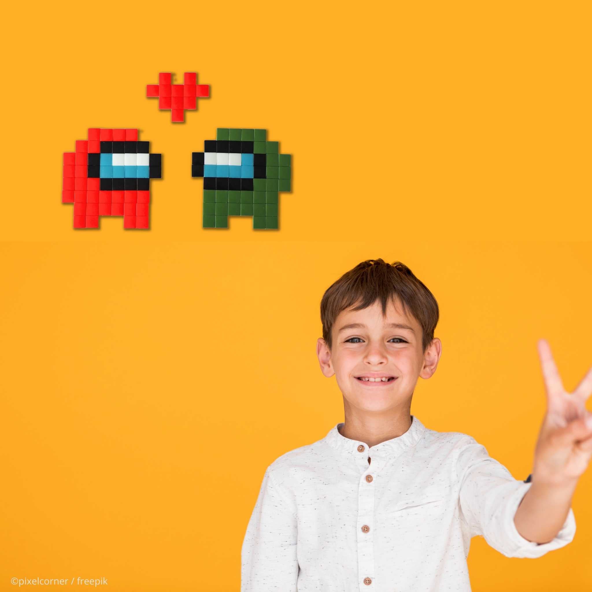 Pixel Art Kit "Love Among Us" par Pixel Corner - Kits de loisirs créatifs