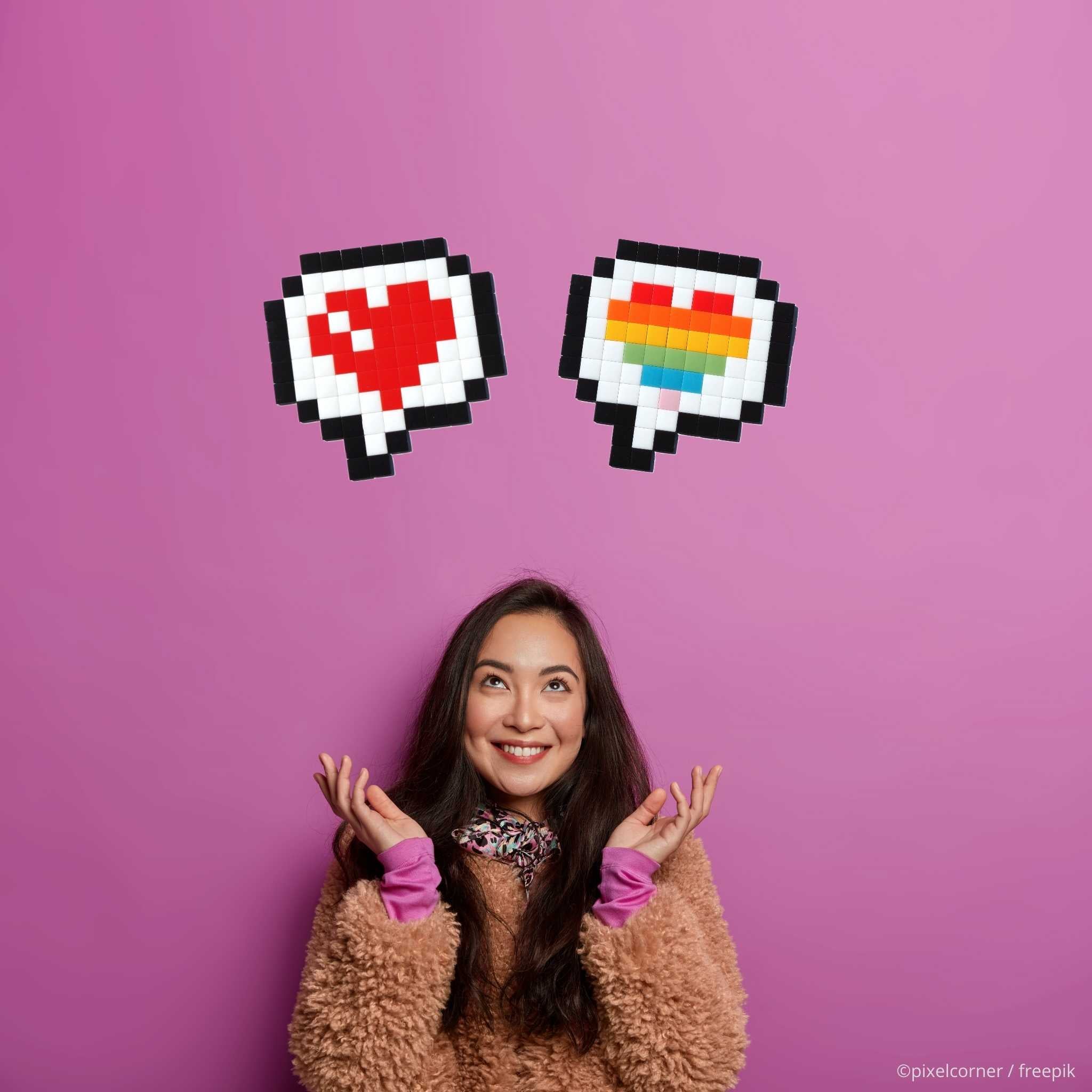 Pixel Art Kit "Love Message +" par Pixel Corner - Kits de loisirs créatifs
