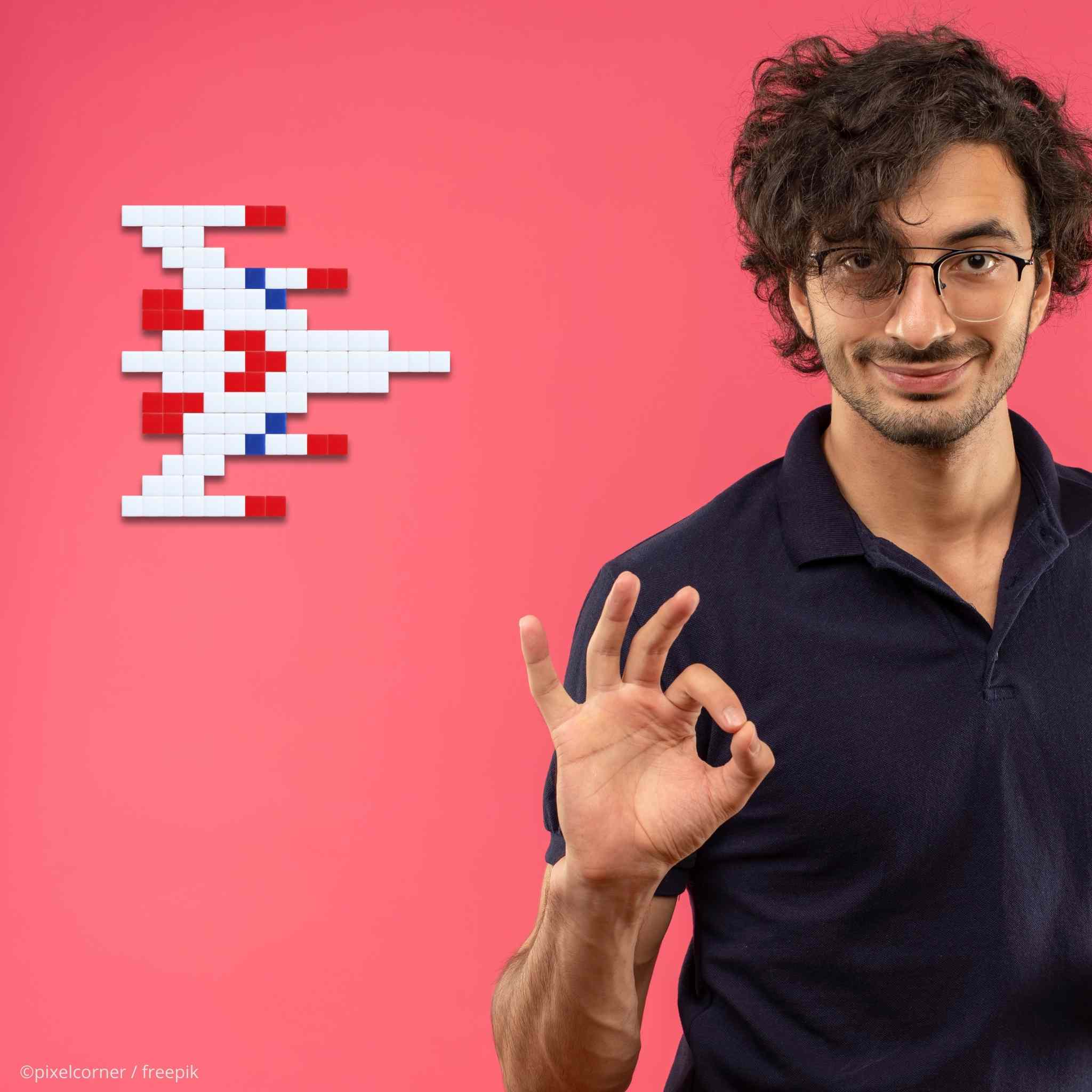 Pixel Art Kit "PeaceShip" par Pixel Corner - Kits de loisirs créatifs