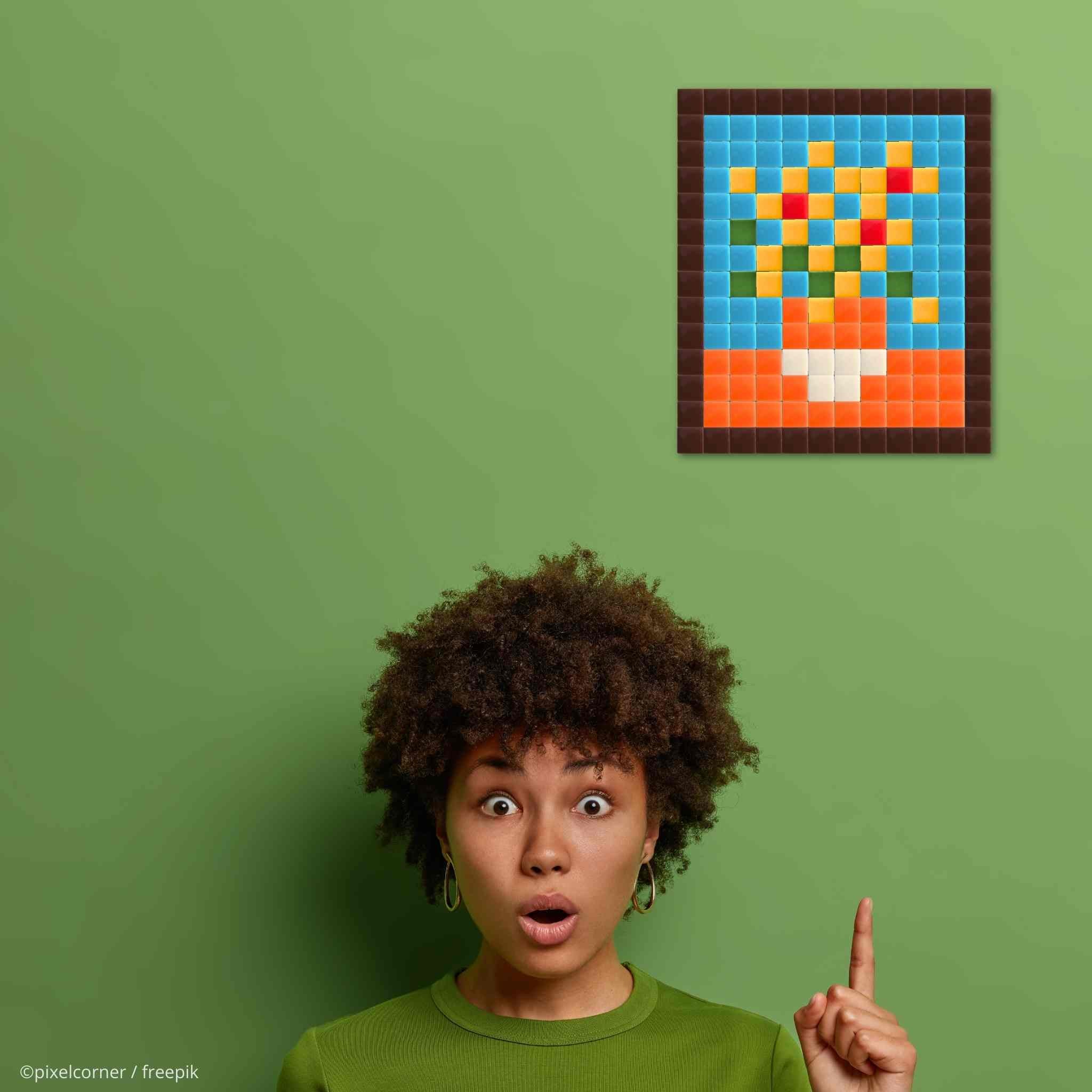 Pixel Art Kit "Sunflowers" par Pixel Corner - Kits de loisirs créatifs